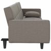 vidaXL Schlafsofa mit Kissen Taupe Stoff