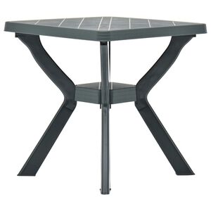 vidaXL Bistrotisch Gr&uuml;n 70x70x72 cm Kunststoff