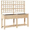 vidaXL Garten-Pflanzgef&auml;&szlig; Beige 161 x 46 x 152,5 cm