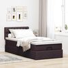 vidaXL Ottoman-Bett mit Matratze Dunkelbraun 80x200 cm Stoff