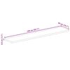 vidaXL Tischplatte 140x50x3,8 cm Rechteckig Raues Massivholz Mango