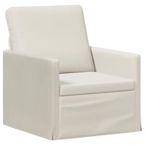 vidaXL Einzelsofa Creme 70 x 81 x 82 cm Samt (V)