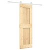 vidaXL Schiebet&uuml;r 70 x 210 cm Massivkiefer (Unbehandelt)
