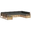 vidaXL Outdoor-Sofagarnitur 9 stk. Wei&szlig; und Anthrazit