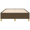 vidaXL Bettgestell ohne Matratze Dunkelbraun 120x190 cm Stoff