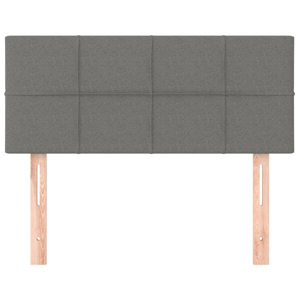vidaXL Kopfteil Dunkelgrau 80x5x78/88 cm Stoff