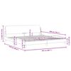 vidaXL Bettgestell "Dover" Hellgrau 200x200 cm Samt