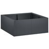 vidaXL St&uuml;tzmauer 4 stk. 100 x 100 x 40 cm Stahl Anthrazit