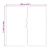 vidaXL Transparente Plane mit &Ouml;sen 5x8 m PVC
