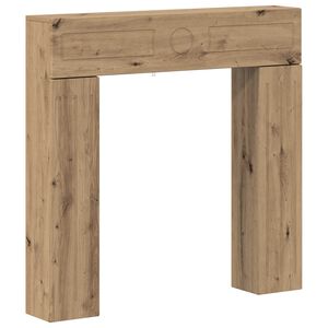 vidaXL Kaminumrandung Artisan-Eiche 102 x 18 x 100,5 cm Holzwerkstoff