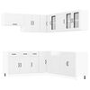 vidaXL 11-tlg. K&uuml;chenschrank-Set Lucca Wei&szlig; Holzwerkstoff
