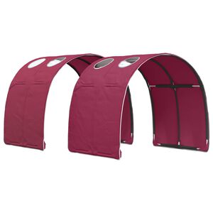 vidaXL Bettunnel 2 stk. Rot Polyester