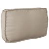 vidaXL Kissen Oxford-Stoff Taupe 70 x 40 x 12 cm