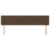 vidaXL Kopfteile 2 Stk. Dunkelbraun 100x7x78/88 cm Stoff
