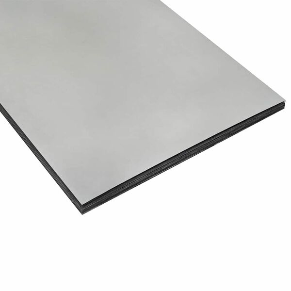 vidaXL Raseneinfassung 10 pcs Silber 100 x 0,05 x 20 cm