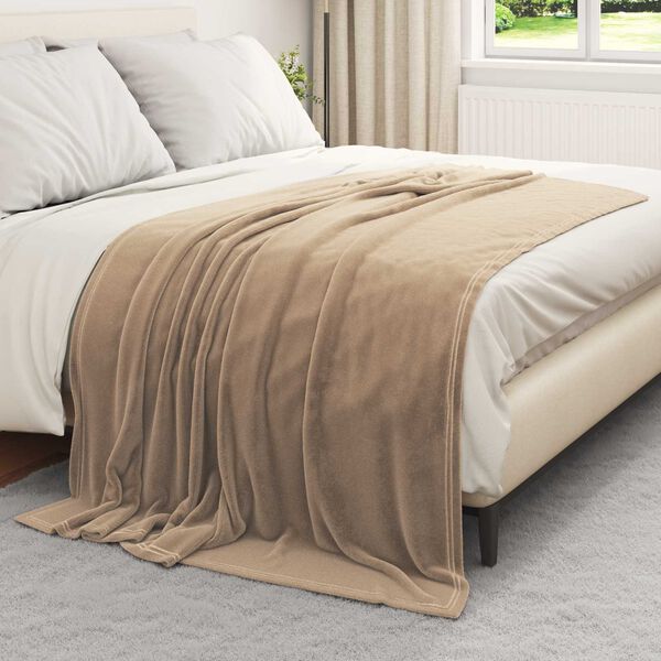 vidaXL Wohndecken 6 pcs Kamel 150 x 200 cm Fleece