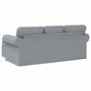 vidaXL Sofa 160cm Hellgrau Metall
