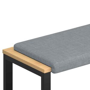 vidaXL Bankkissen Stoff Hellgrau Tiefe 35 cm