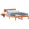 vidaXL Bettrahmen Wachsbraun 140 x 190 cm Massives Kiefernholz