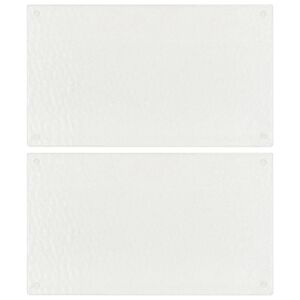vidaXL Schneidebretter 2 Stk. Transparent Blasenmuster Hartglas
