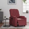 vidaXL Relaxsessel Elektrisch Weinrot Kunstleder