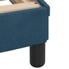 vidaXL Bett mit Matratze "Dover" Blau 80x200 cm Samt