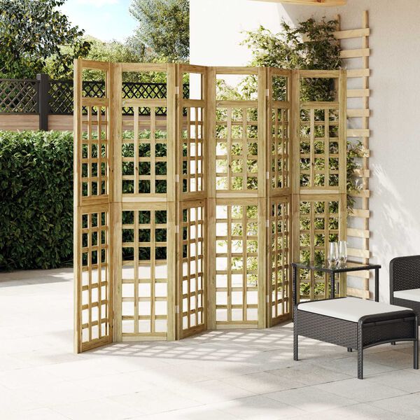 vidaXL Sichtschutz Honigbraun 240 x 180 cm Massivholz Kiefer