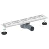 vidaXL Duschabfluss im Liniendesign mit 360&deg; Siphon Silber 50 cm