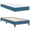 vidaXL Boxspringbett mit Matratze Dunkelblau 100 x 200 cm Stoff
