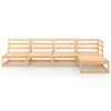 vidaXL 5-tlg. Garten-Lounge-Set Massivholz Kiefer