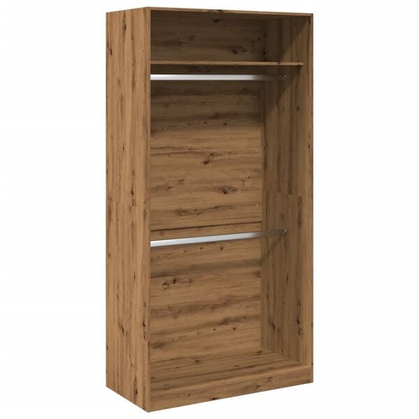 vidaXL Kleiderschrank Artisan-Eiche 100x50x200 cm Holzwerkstoff