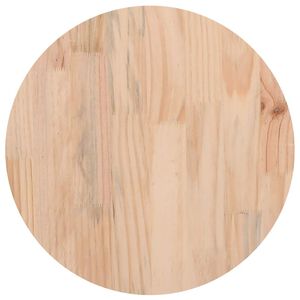 vidaXL Tischplatte Rund &Oslash;40x3 cm Massivholz Kiefer