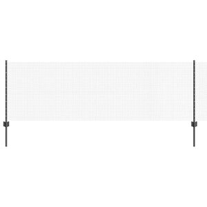 vidaXL Schwei&szlig;drahtzaun mit Pfosten 10 x 0,8 m (B x H)