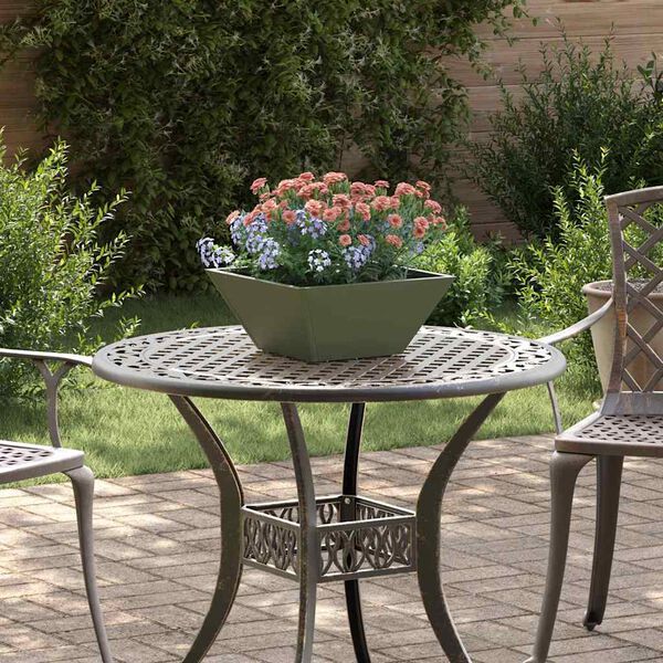 vidaXL Garten-Pflanzgef&auml;&szlig; 5 pcs Olive Gr&uuml;n 35 x 35 x 15 cm