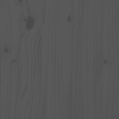 vidaXL Massivholzbett Grau Kiefer 140x190 cm