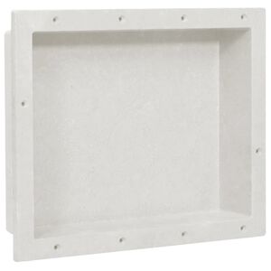 vidaXL Duschnische Mattwei&szlig; 41x51x10 cm