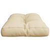 vidaXL Palettenkissen Beige 80x40x12 cm Stoff