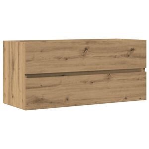vidaXL Waschbeckenschrank Artisan-Eiche 100x38,5x45 cm Holzwerkstoff