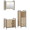 vidaXL Badezimmerschrank-Set 3 stk. Sonoma-Eiche 40 x 36 x 109,5 cm