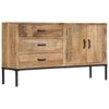 vidaXL Sideboard 140x35x75 cm Massivholz Mango