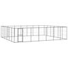 vidaXL Outdoor-Hundezwinger Stahl 50,82 m&sup2;