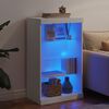 vidaXL Sideboard mit LED-Leuchten Wei&szlig; 60,5x37x100 cm