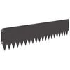 vidaXL Rasenkante 20 stk. 103 x 25 cm Stahl Schwarz