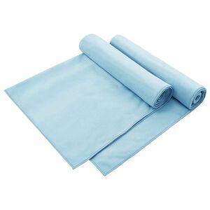 vidaXL Au&szlig;enstuhl Handt&uuml;cher 2 pcs Blau 130 x 60 cm
