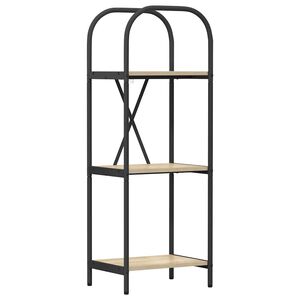 vidaXL B&uuml;cherregal 3 Ebenen 40 x 30 x 109 cm Holzwerkstoff