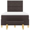 vidaXL Boxspringbett mit Matratze Dunkelbraun 120 x 190 cm Stoff