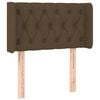 vidaXL Kopfteil mit Ohren Dunkelbraun 83x16x78/88 cm Stoff