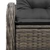 vidaXL Gartensofa Grau 121 x 62 x 69cm Poly-Rattan