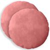 vidaXL Kissenbezug 2 pcs HEERLEN Rosa &Oslash; 60 cm Samt