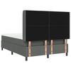 vidaXL Boxspringbett mit Matratze Dunkelgrau 200 x 160 cm Stoff